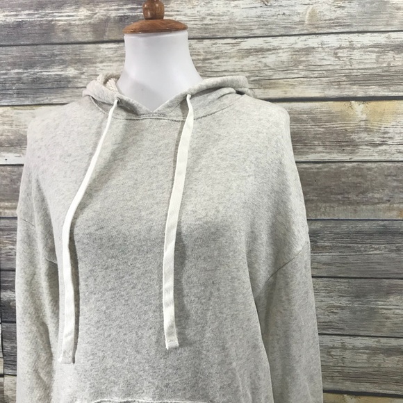 NWT Madewell Hooded Sweatshirt Dress in Slate Gray - Picture 7 of 8